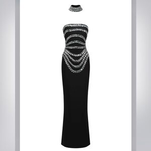 Wanda sleeveless diamond bandage